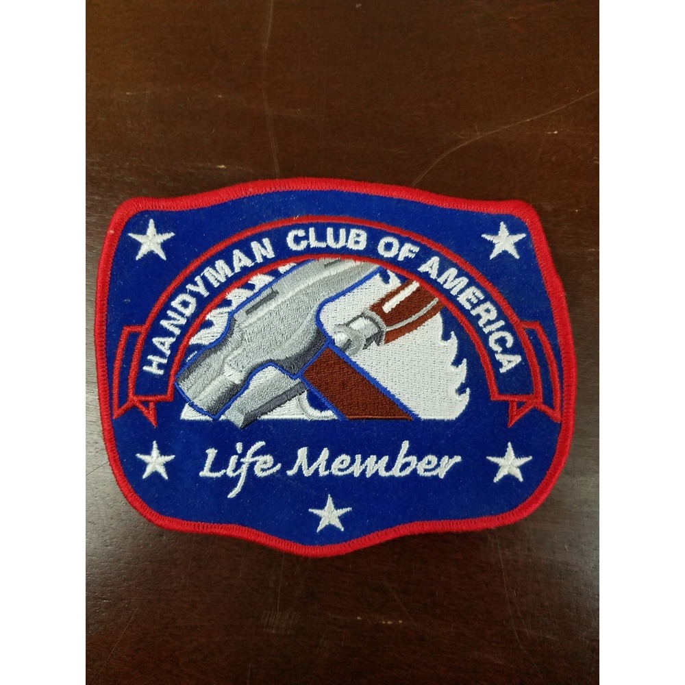 Handyman Club Of America Life Member Fabric Patch Embroider Vintage Set Of 4 - Picture 5 of 5